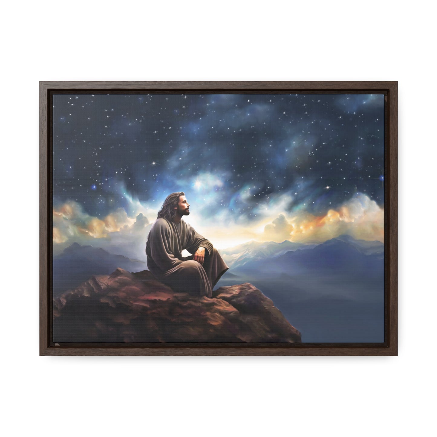 Jesus With The Stars, Fine Art Canvas Print, Many Sizes, Christian Art, Missionary Gifts