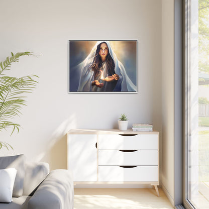 Mary Magdalene Woman Courage Framed Canvas Print of Painting, Female Discipleship, Beautiful Inspirational Art for Christians and Girls, 10 Virgins