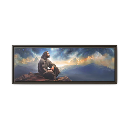 Jesus With The Stars, Framed Fine Art Canvas Print of Handmade Art, many sizes, Christian Art, Christian Gifts