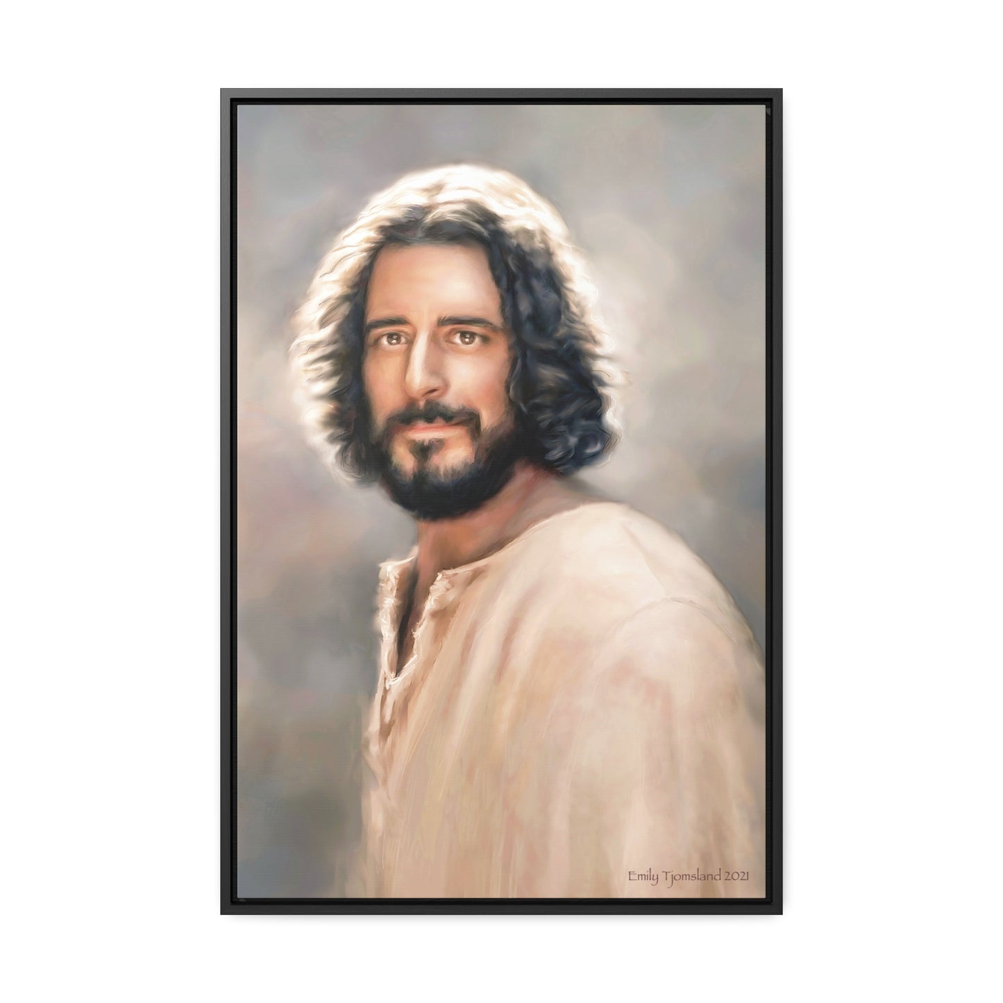 Jesus Christ Portrait, Fine Art Canvas Print, Various Sizes of Jesus Painting | Not Affiliated with The Chosen TV Series