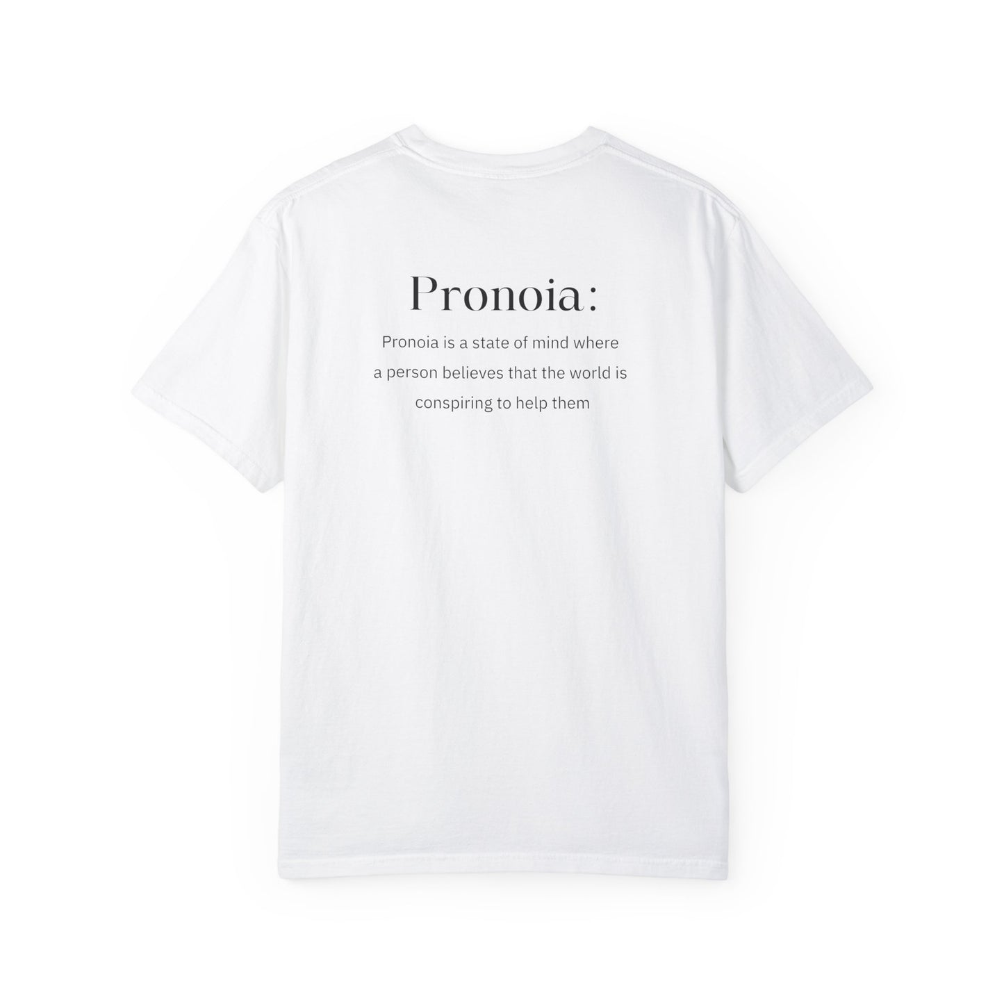 Pronoia Definition Shirt Fun Garment-Dyed T-shirt unisex