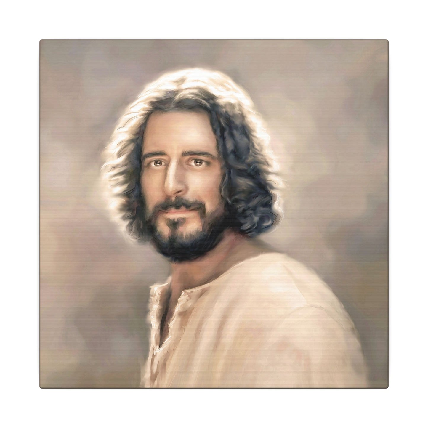 You Belong, Jesus Christ Portrait, Fine Art Canvas Print, Inspired by The Chosen Artwork of Jesus Painting