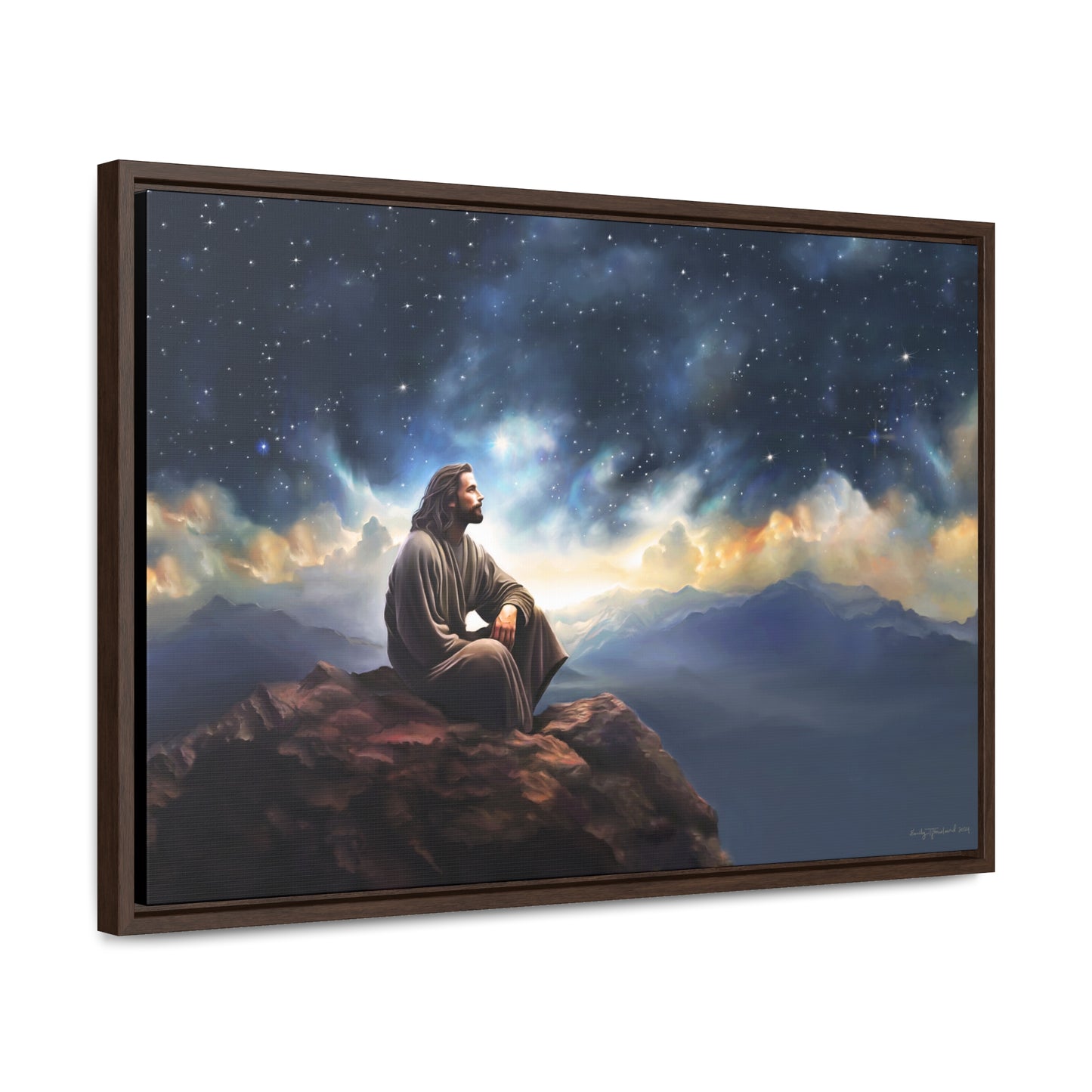 Jesus With The Stars, Fine Art Canvas Print, Many Sizes, Christian Art, Missionary Gifts