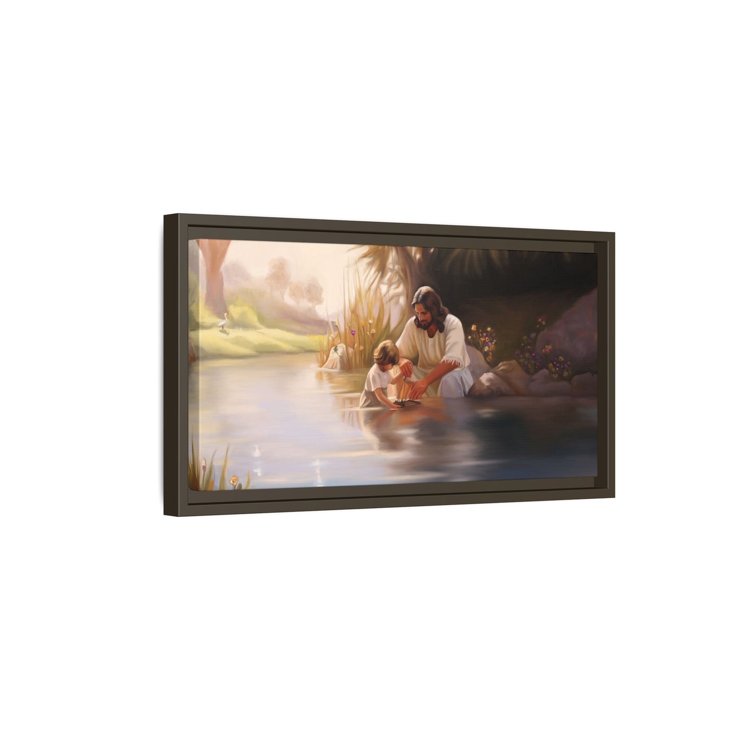We Are His Children, Jesus Art Handmade art, Jesus Framed Artwork, Missionary Art, Canvas Print Wall Art Framed, Christian Art, Scenic and Landscape art