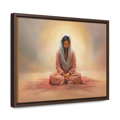 Stillness, Fine Art Canvas Print, Female Discipleship, Spiritual Art, Religious Artwork