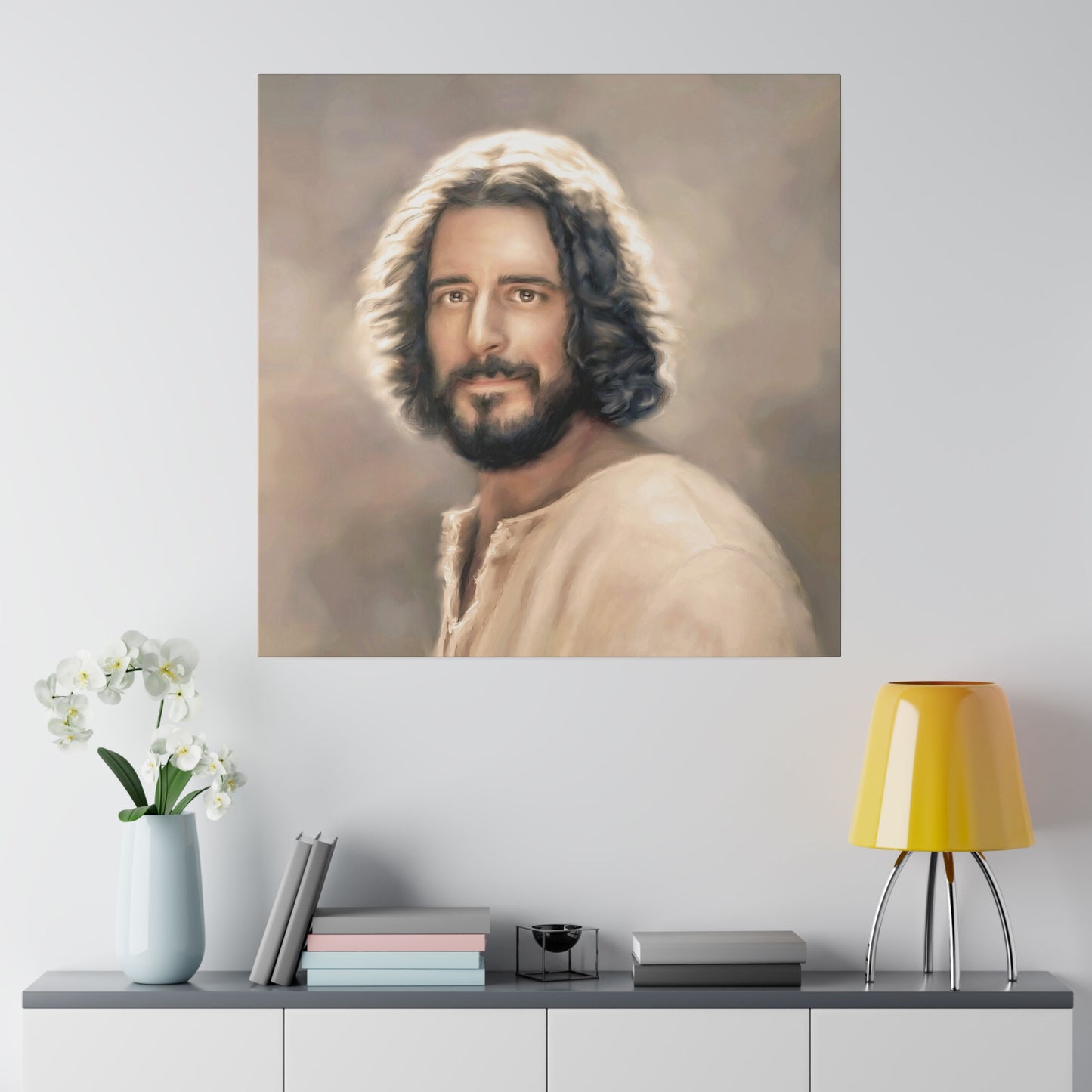 You Belong, Jesus Christ Portrait, Fine Art Canvas Print, The Chosen Artwork of Jesus Painting 12x16