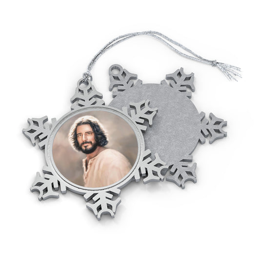 You Belong Jesus Christmas Ornament, Pewter Snowflake