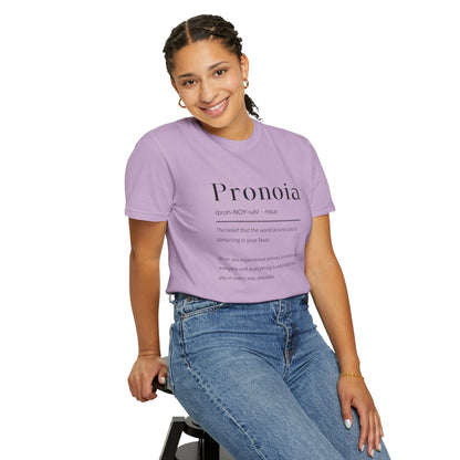 Pronoia Definition Shirt Fun Garment-Dyed T-shirt unisex