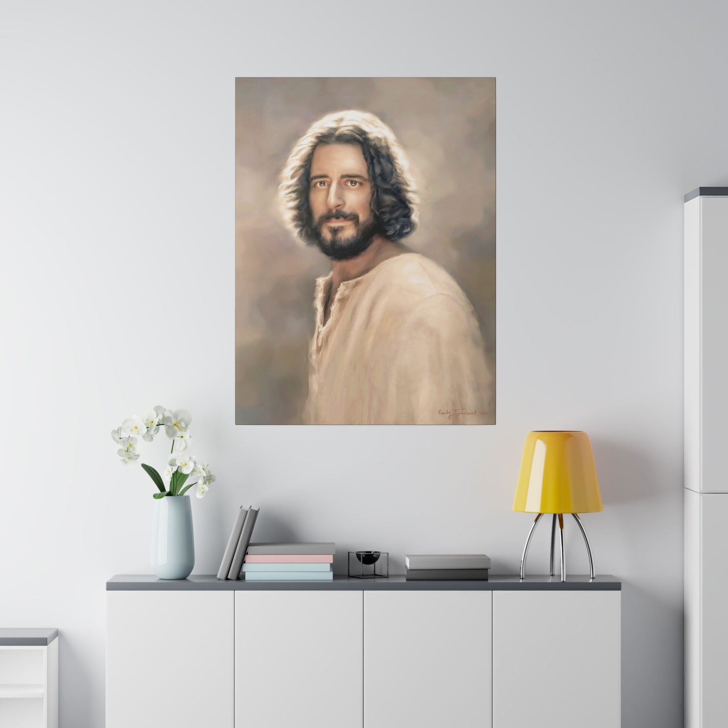 You Belong, Jesus Christ Portrait, Fine Art Canvas Print, The Chosen Artwork of Jesus Painting 12x16