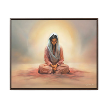 Stillness, Fine Art Canvas Print, Female Discipleship, Spiritual Art, Religious Artwork