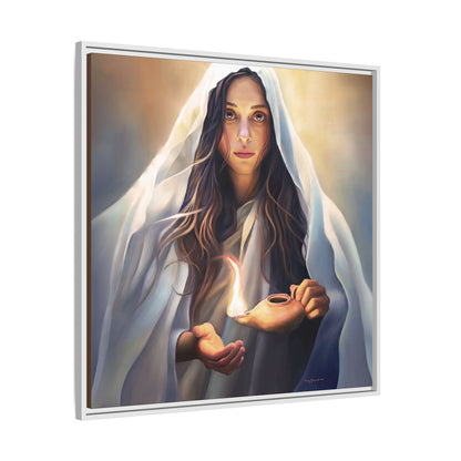 Mary Magdalene Woman Courage Framed Canvas Print of Painting, Female Discipleship, Beautiful Inspirational Art for Christians and Girls, 10 Virgins