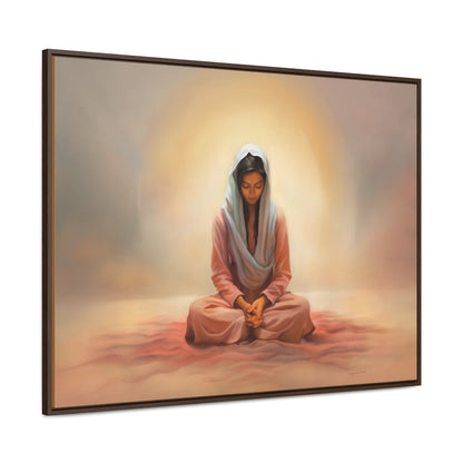 Stillness, Fine Art Canvas Print, Female Discipleship, Spiritual Art, Religious Artwork