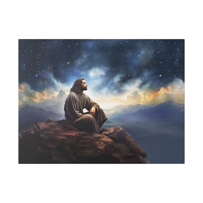 Jesus With The Stars, Fine Art Canvas Print, many sizes, Canvas, Christian Gift, Christian art