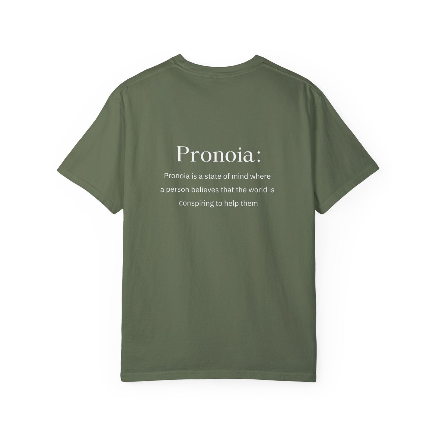 Pronoia Definition Shirt Fun Garment-Dyed T-shirt unisex