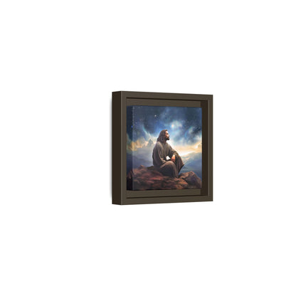 Jesus With The Stars, Framed Fine Art Canvas Print of Handmade Art, many sizes, Christian Art, Christian Gifts