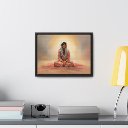 Stillness, Fine Art Canvas Print, Female Discipleship, Spiritual Art, Religious Artwork