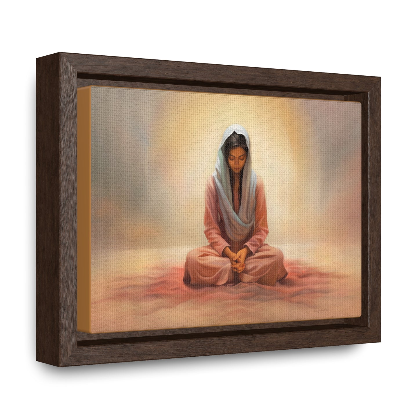 Stillness, Fine Art Canvas Print, Female Discipleship, Spiritual Art, Religious Artwork