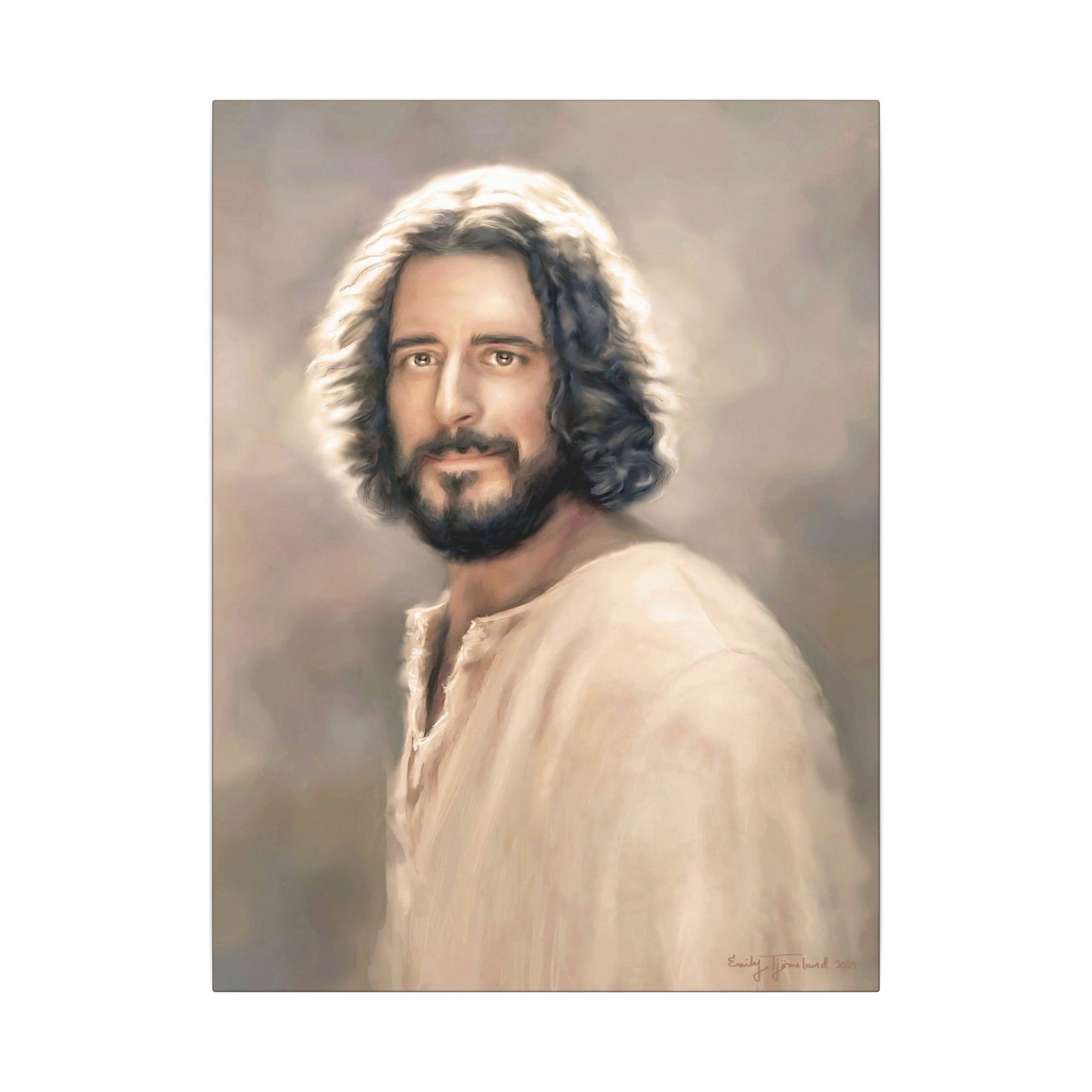 You Belong, Jesus Christ Portrait, Fine Art Canvas Print, Inspired by The Chosen Artwork of Jesus Painting