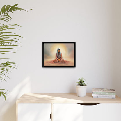 Stillness Canvas Print Artwork, Framed Wall Decor, Female Discipleship, Serene Stillness Painting, Multi-color Matte Picture