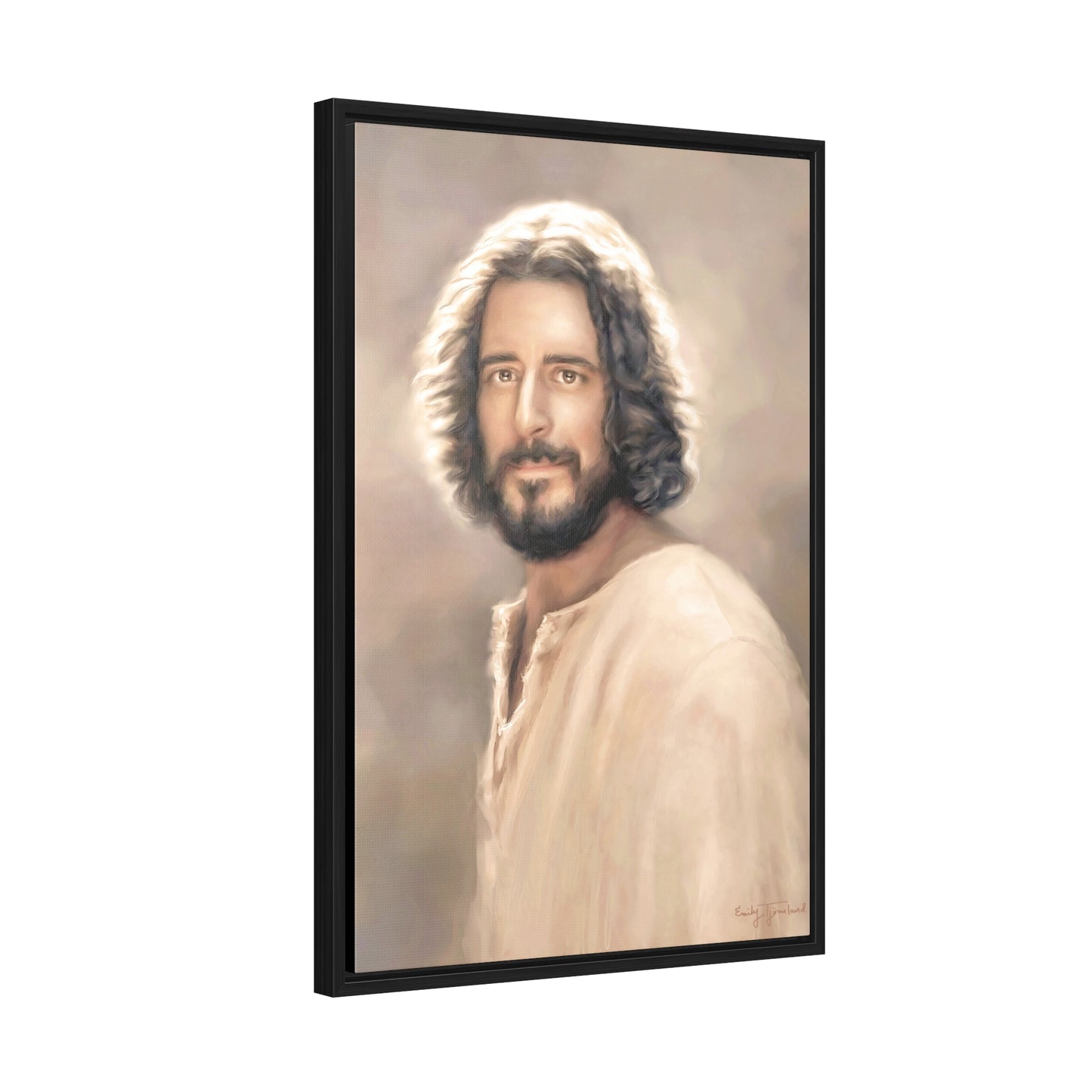 Jesus Christ Portrait, Fine Art Canvas Print, Various Sizes of Jesus Painting | Not Affiliated with The Chosen TV Series