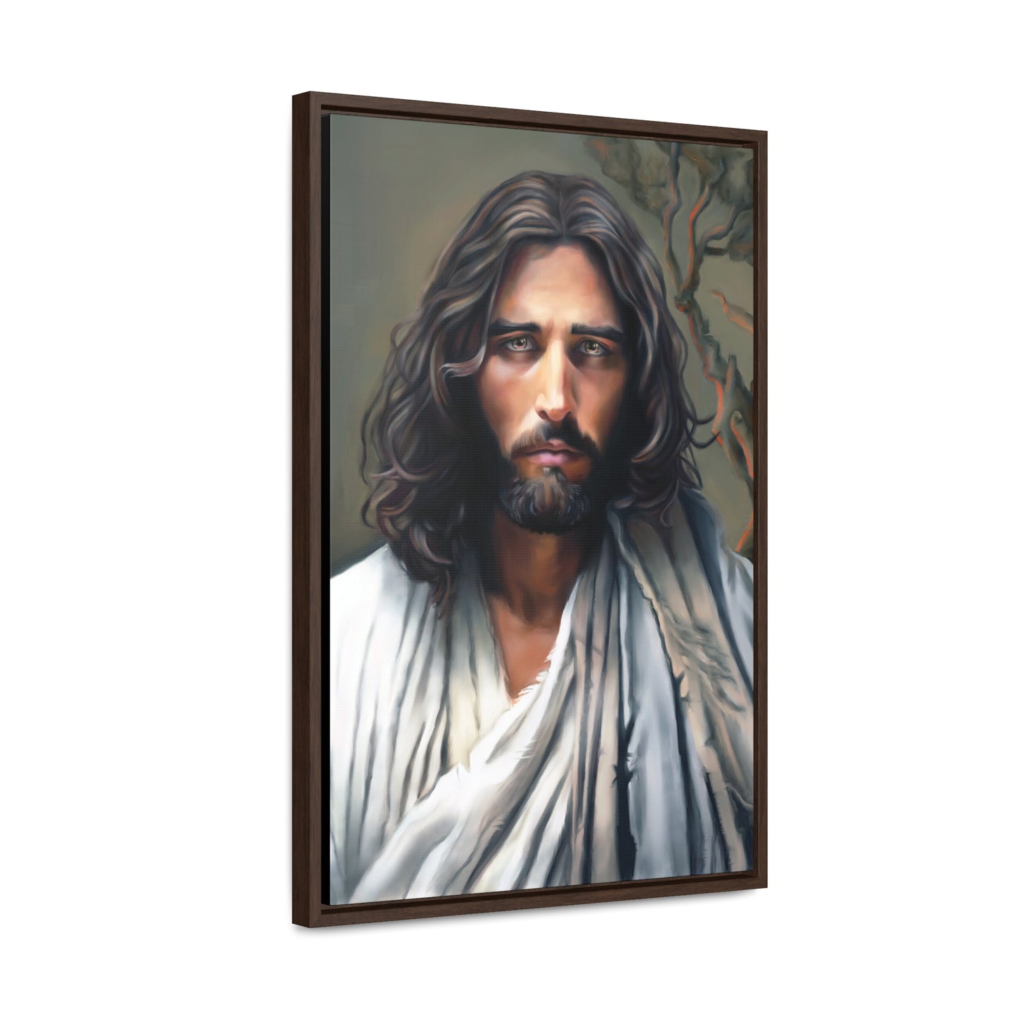 Jesus Christ Portrait, Fine Art Canvas Print, Framed, Jesus Christ Christian Art, Christian Art, Jesus Christ Decor