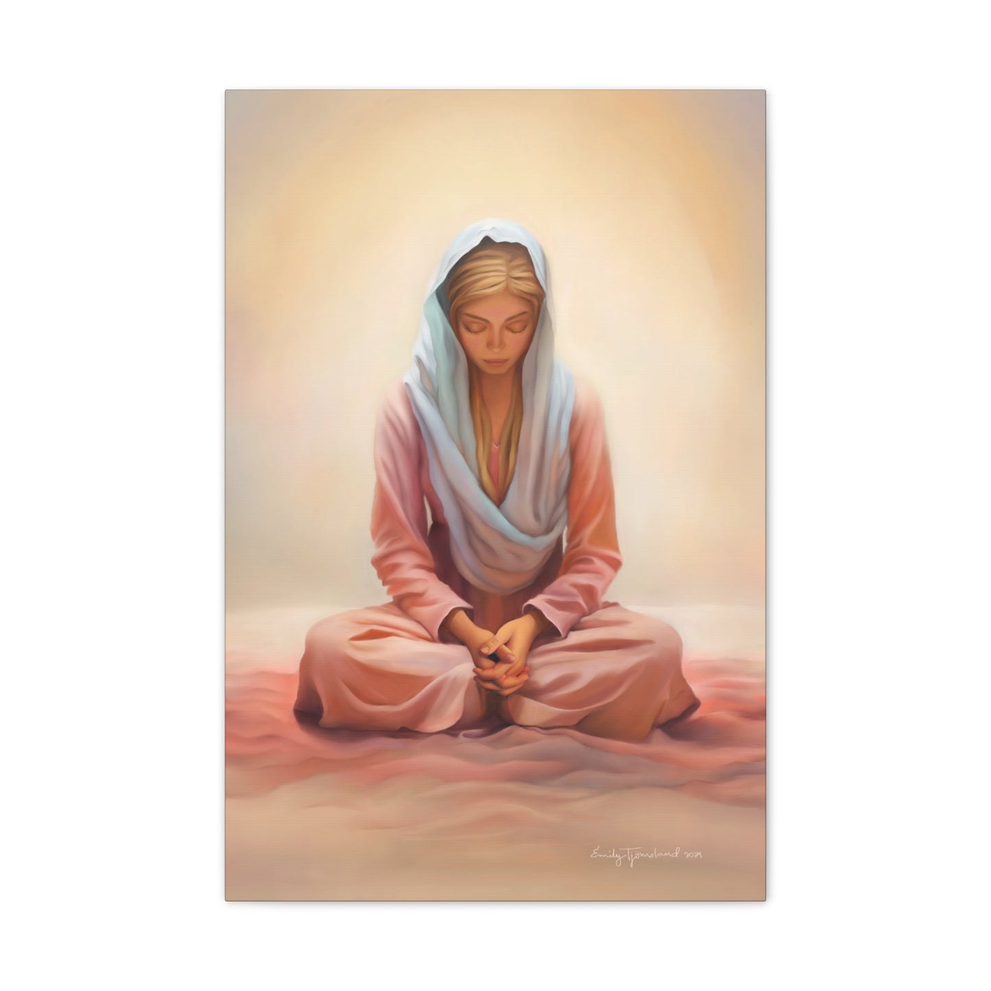 Stillness, Fine Art Canvas Print, Female Discipleship