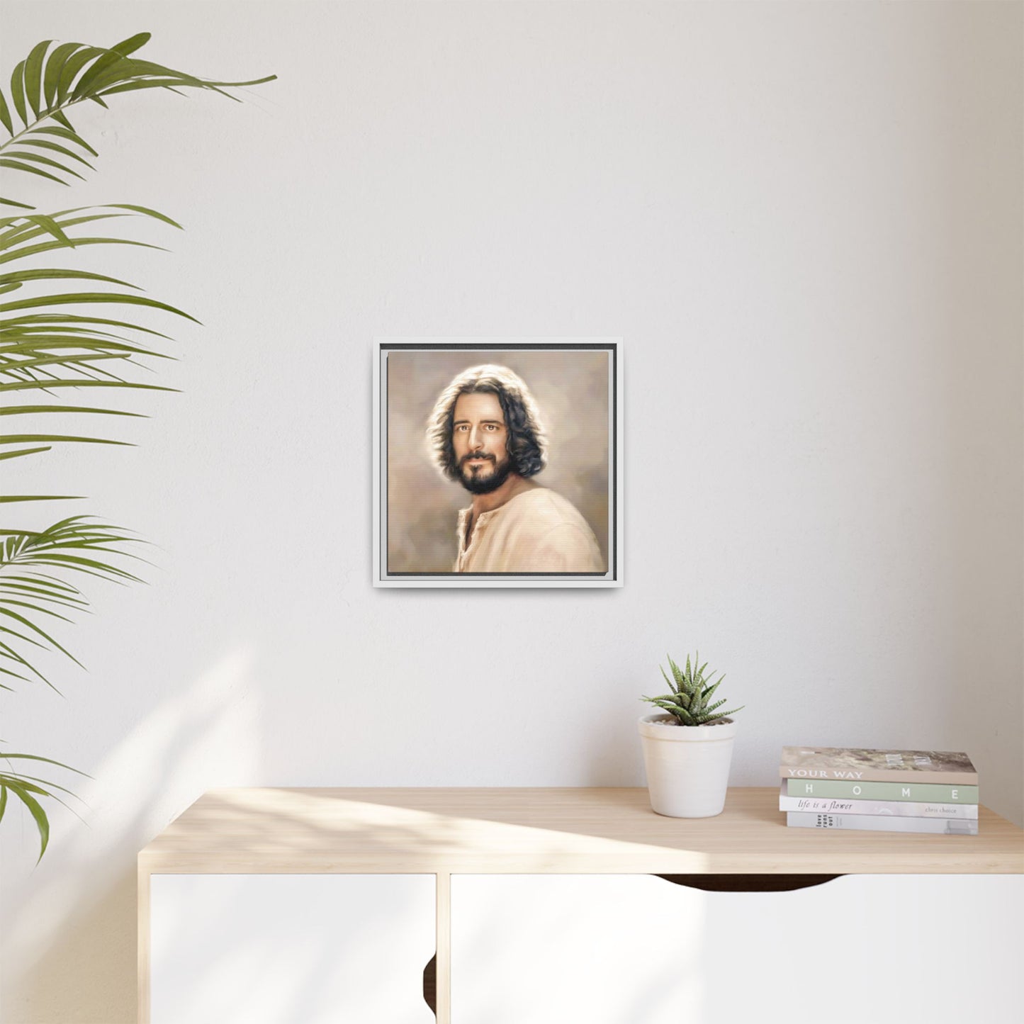 You Belong Framed Canvas Print Wall Art Jesus Christ, Framed, Religious Spiritual Home Decor Print, Christian Gift Idea, Matte Handmade