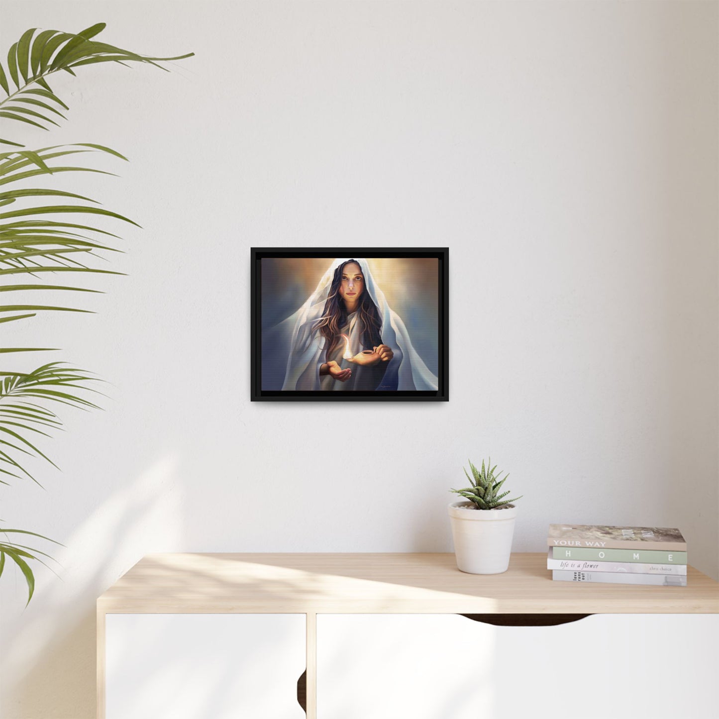 Mary Magdalene Woman Courage Framed Canvas Print of Painting, Female Discipleship, Beautiful Inspirational Art for Christians and Girls, 10 Virgins