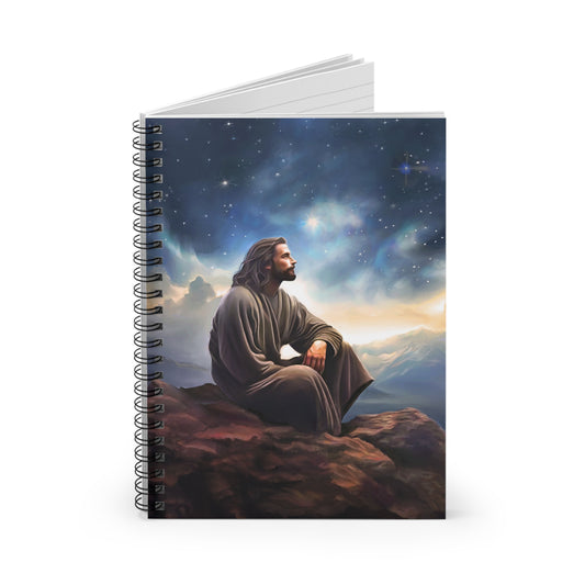 Jesus With The Stars, Fun Missionary Notebook Gift, Spiritual Notebook, Jesus Notebook, Jesus Stationary, Jesus Christ Notebook