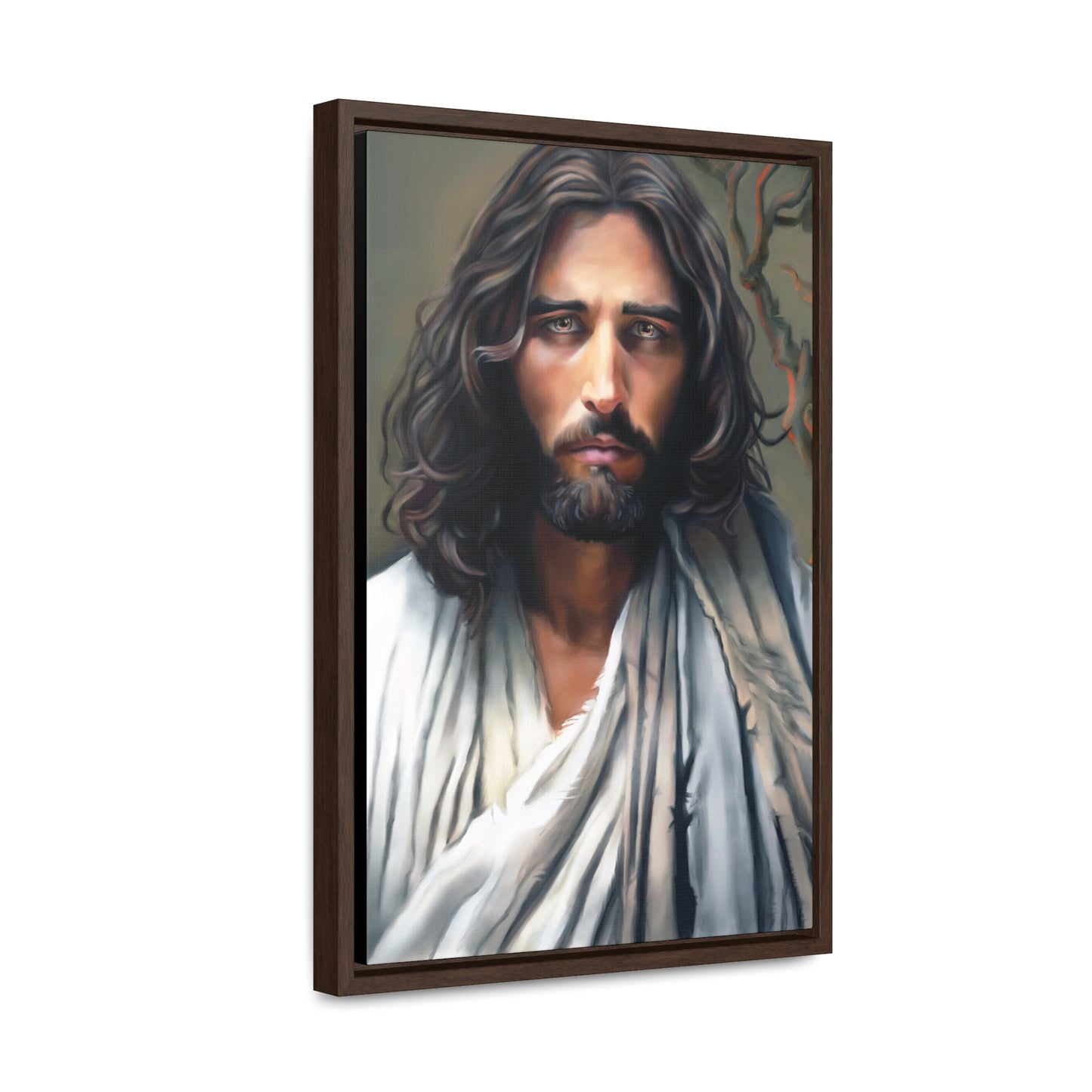 Jesus Christ Portrait, Fine Art Canvas Print, Framed, Jesus Christ Christian Art, Christian Art, Jesus Christ Decor