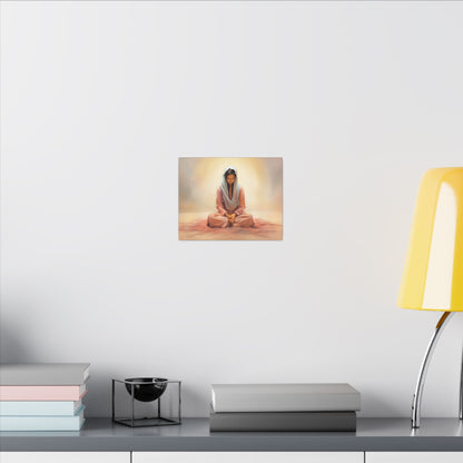 Stillness Fine Art Canvas Print, Spiritual Art, Gift for Her, Christian Artwork, Home Gift, Religious Artwork, Female Discipleship
