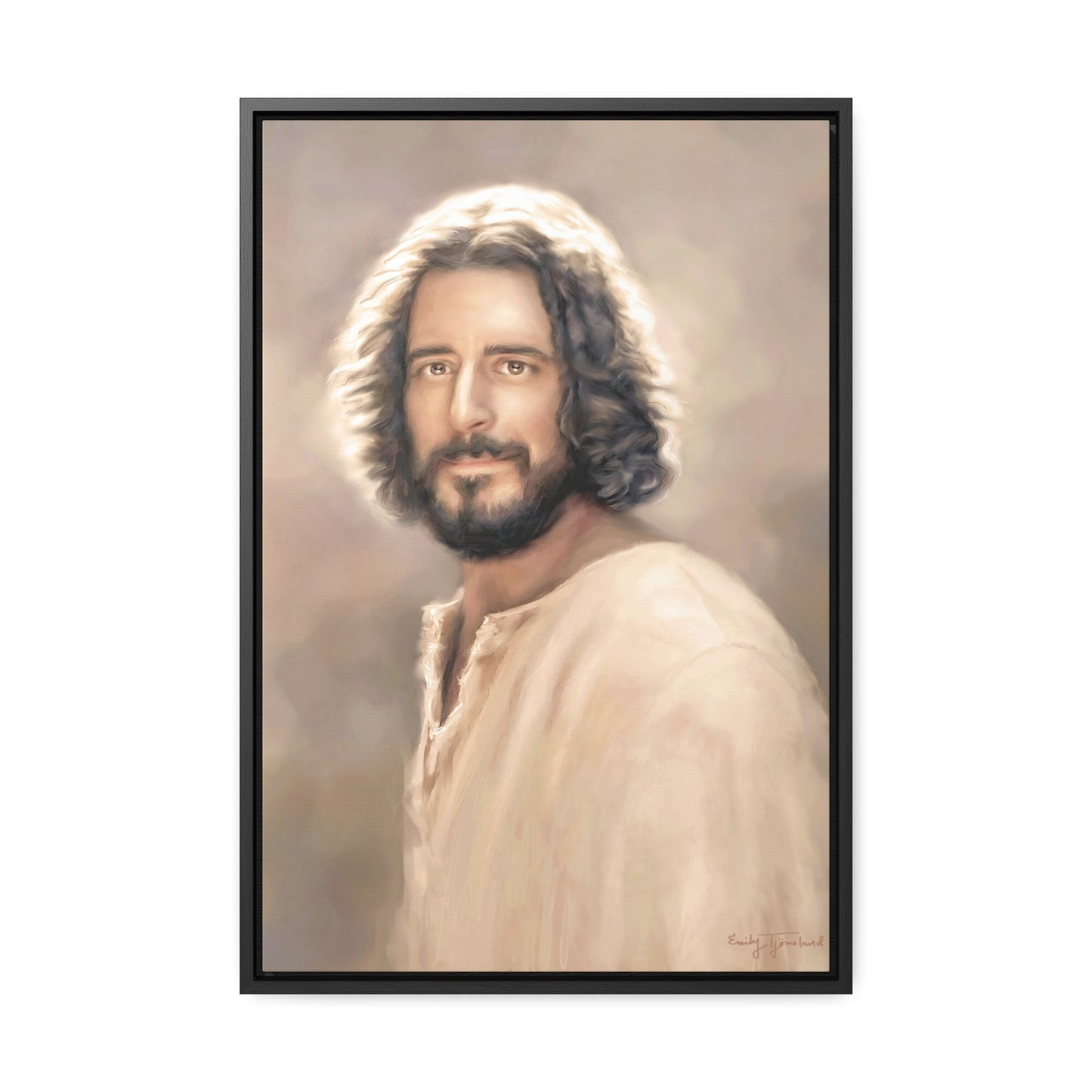 Jesus Christ Portrait, Fine Art Canvas Print, Various Sizes of Jesus Painting | Not Affiliated with The Chosen TV Series