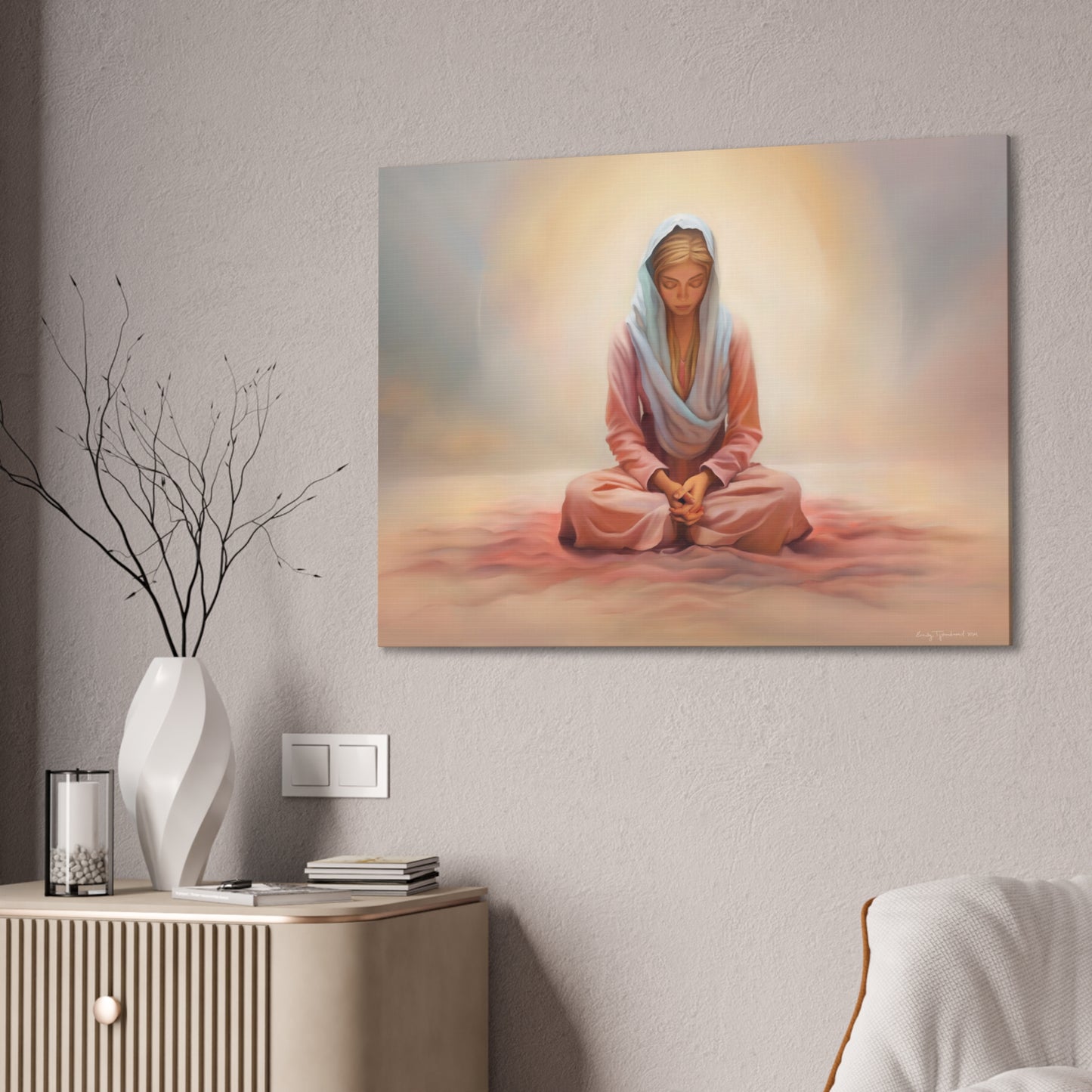 Stillness, Fine Art Canvas Print, Female Discipleship