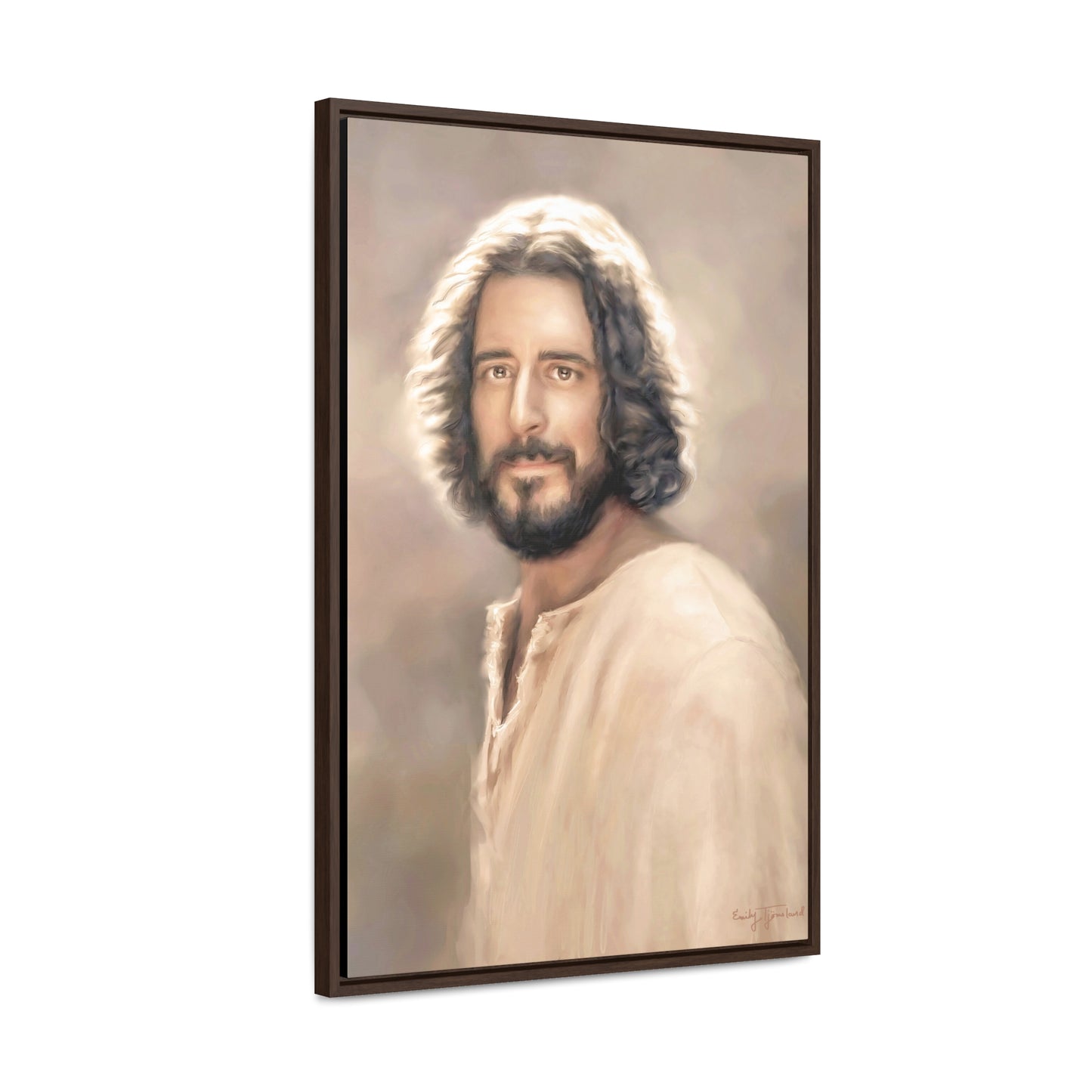 Jesus Christ Portrait, Fine Art Canvas Print, Various Sizes of Jesus Painting | Not Affiliated with The Chosen TV Series