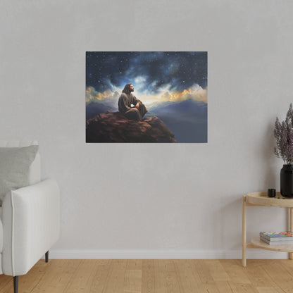 Jesus With The Stars, Fine Art Canvas Print, many sizes, Canvas, Christian Gift, Christian art