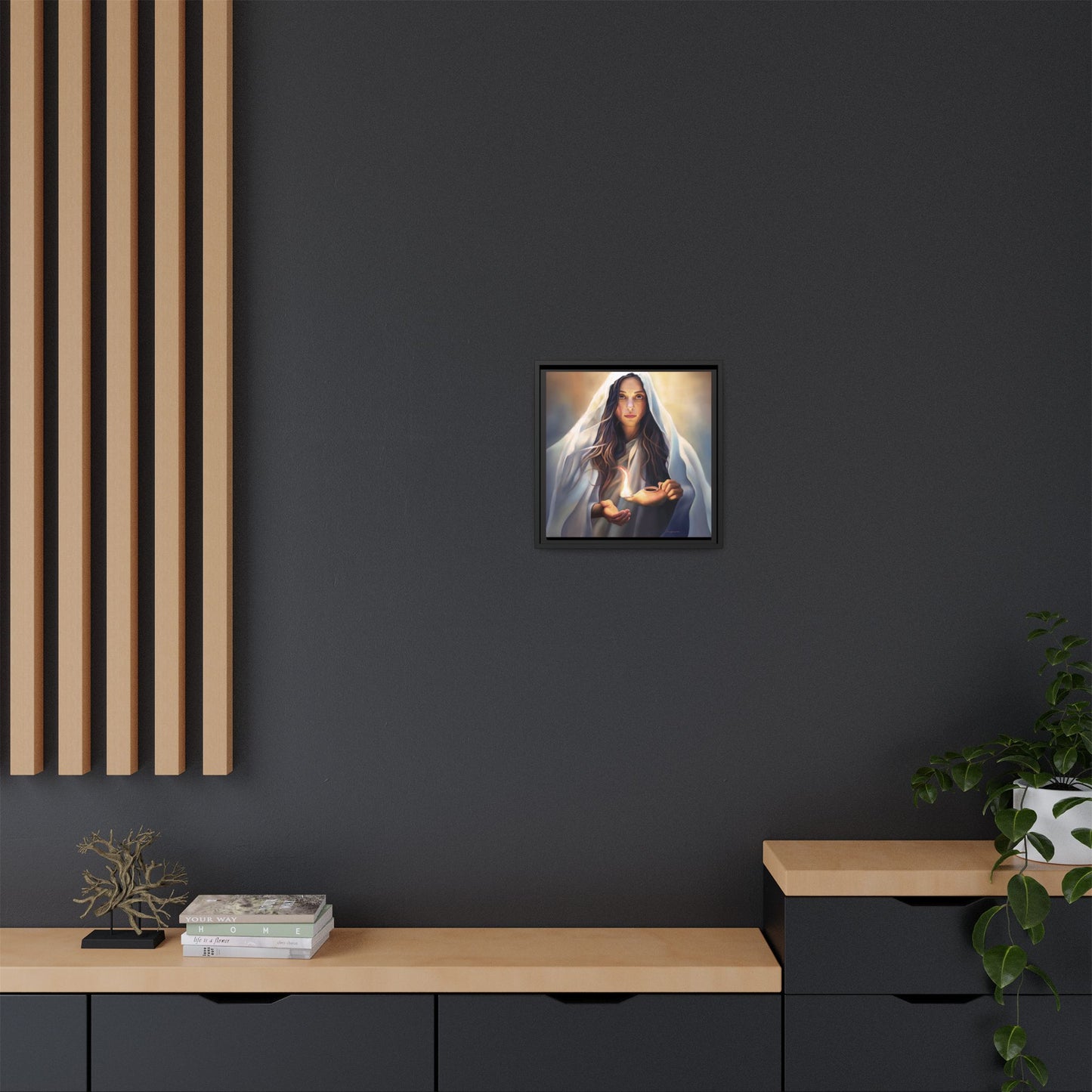 Mary Magdalene Woman Courage Framed Canvas Print of Painting, Female Discipleship, Beautiful Inspirational Art for Christians and Girls, 10 Virgins
