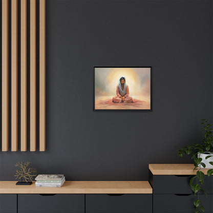 Stillness Canvas Print Artwork, Framed Wall Decor, Female Discipleship, Serene Stillness Painting, Multi-color Matte Picture