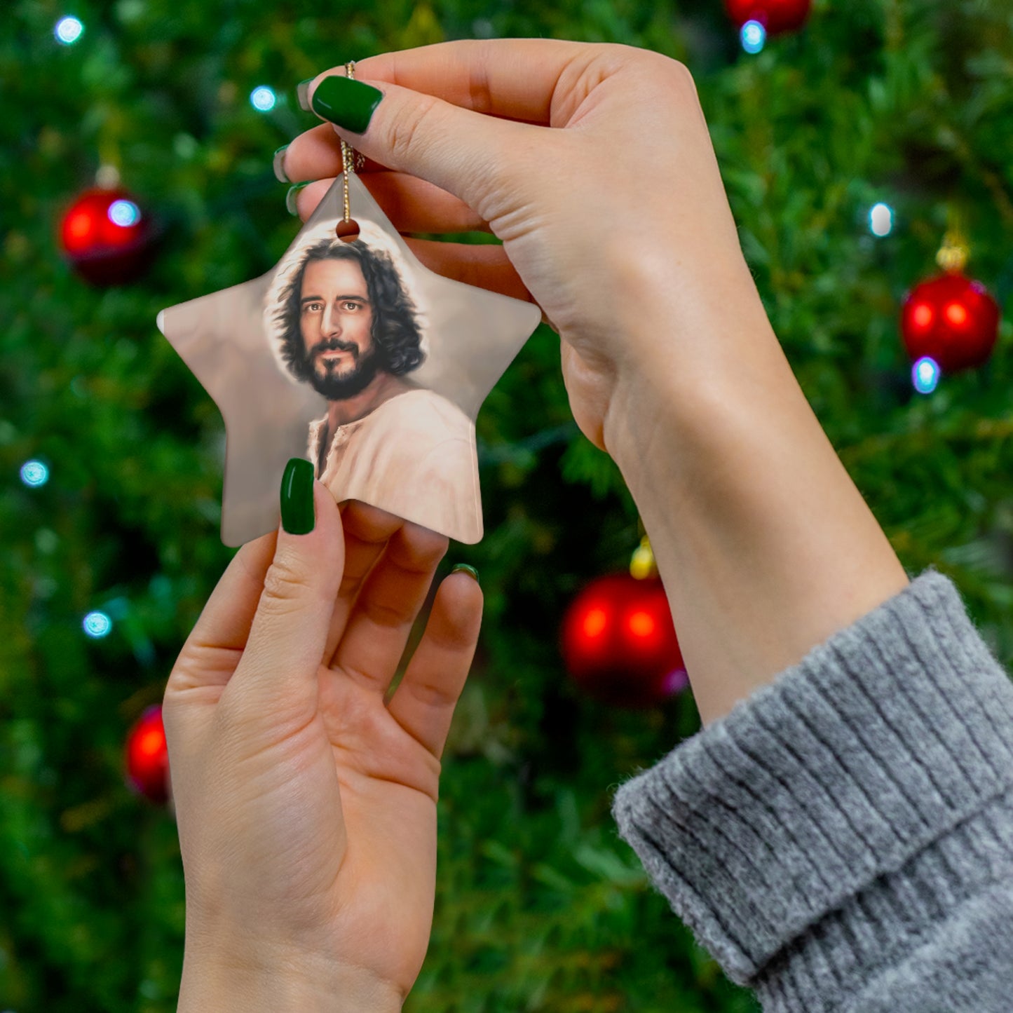 You Belong Jesus Christ Christmas Ornament, The Chosen Inspired Art, Christian Gift