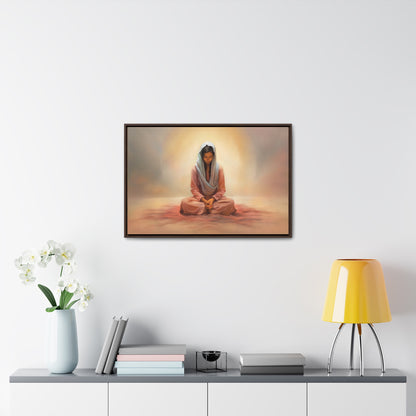 Stillness, Fine Art Canvas Print, Female Discipleship, Spiritual Art, Religious Artwork