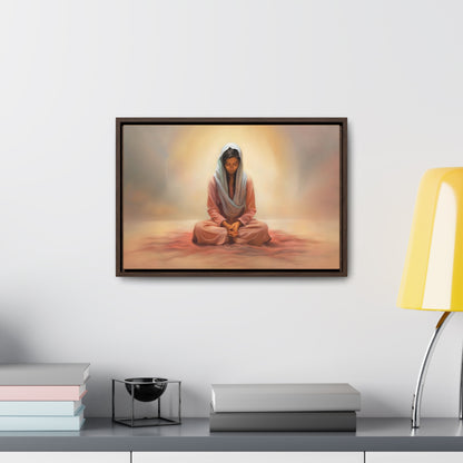 Stillness, Fine Art Canvas Print, Female Discipleship, Spiritual Art, Religious Artwork