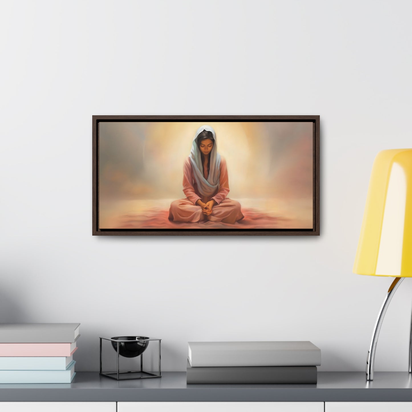 Stillness, Fine Art Canvas Print, Female Discipleship, Spiritual Art, Religious Artwork