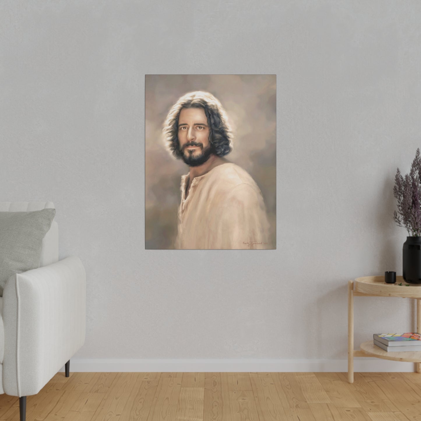 You Belong, Jesus Christ Portrait, Fine Art Canvas Print, The Chosen Artwork of Jesus Painting 12x16