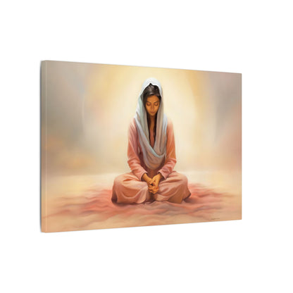 Stillness Fine Art Canvas Print, Spiritual Art, Gift for Her, Christian Artwork, Home Gift, Religious Artwork, Female Discipleship