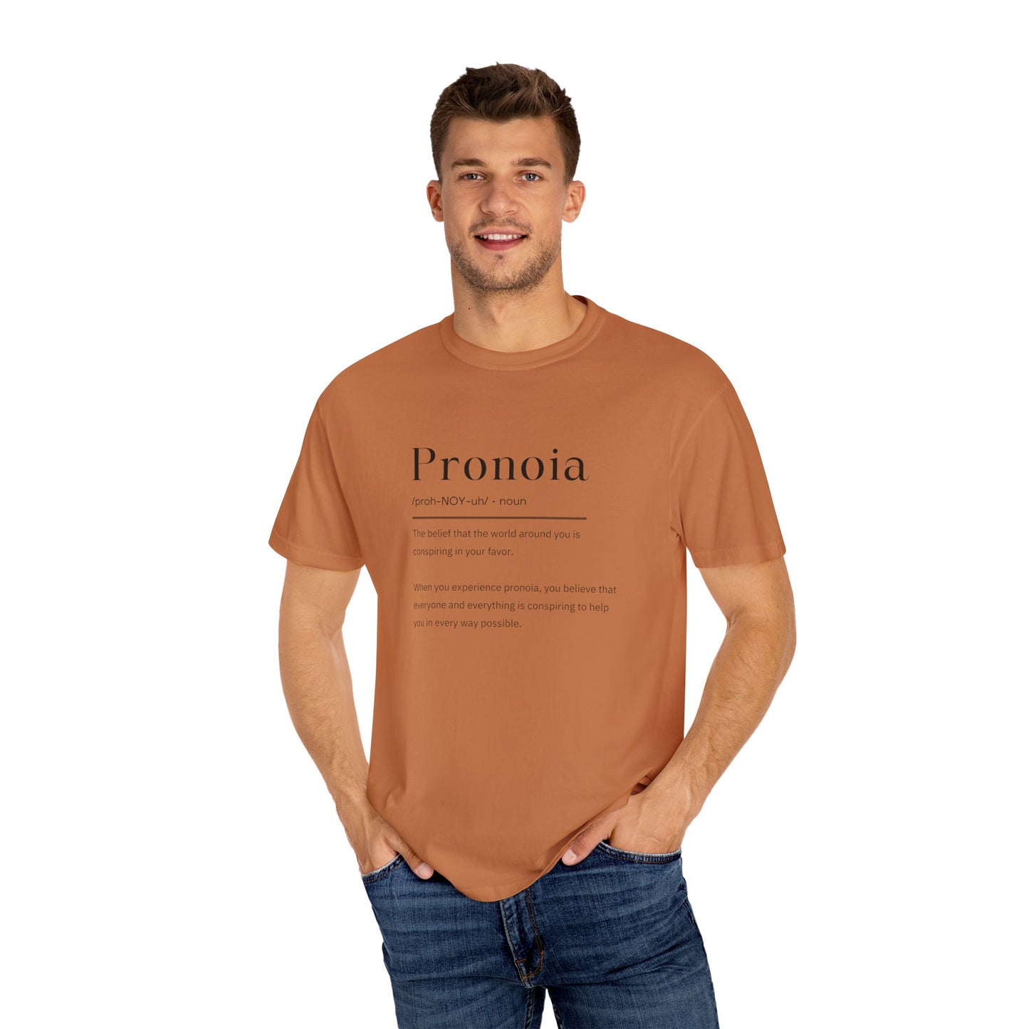 Pronoia Definition Shirt Fun Garment-Dyed T-shirt unisex