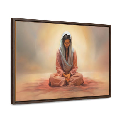 Stillness, Fine Art Canvas Print, Female Discipleship, Spiritual Art, Religious Artwork