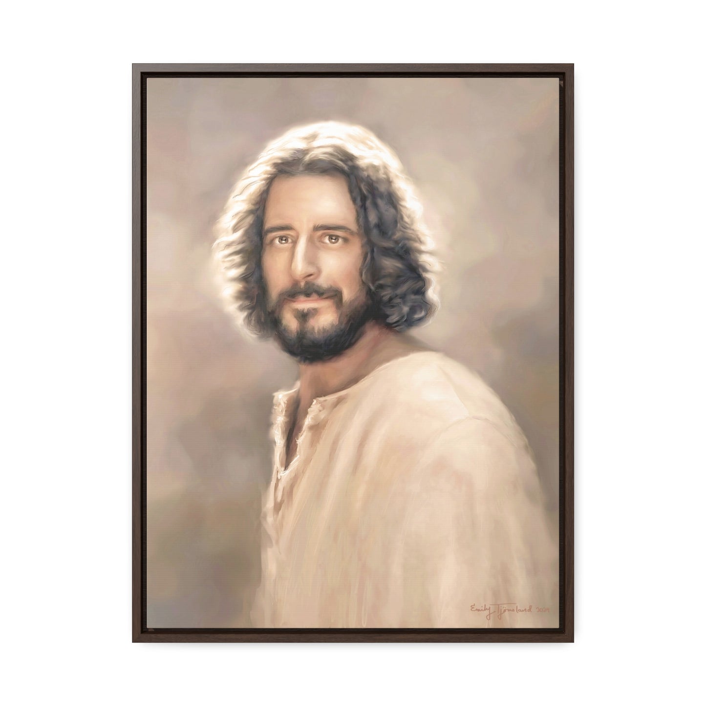 Jesus Christ Portrait, Fine Art Canvas Print, Various Sizes of Jesus Painting | Not Affiliated with The Chosen TV Series