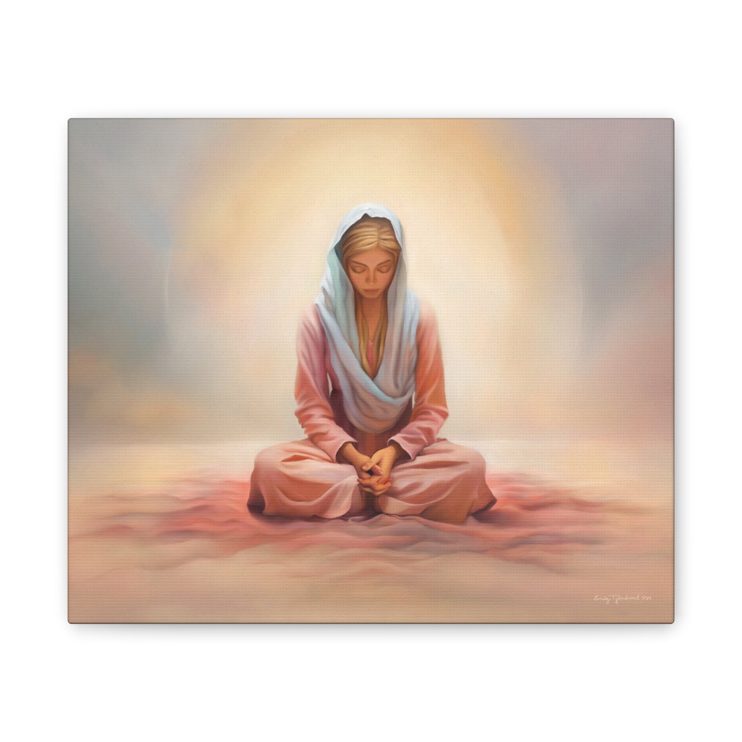 Stillness, Fine Art Canvas Print, Female Discipleship