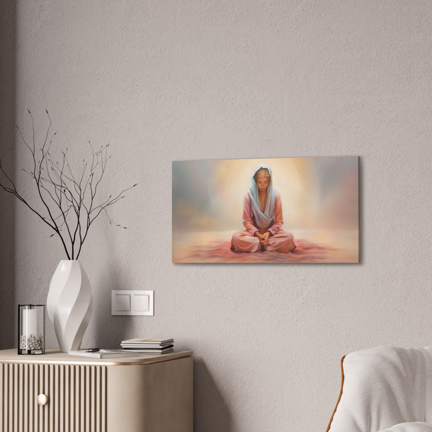 Stillness, Fine Art Canvas Print, Female Discipleship