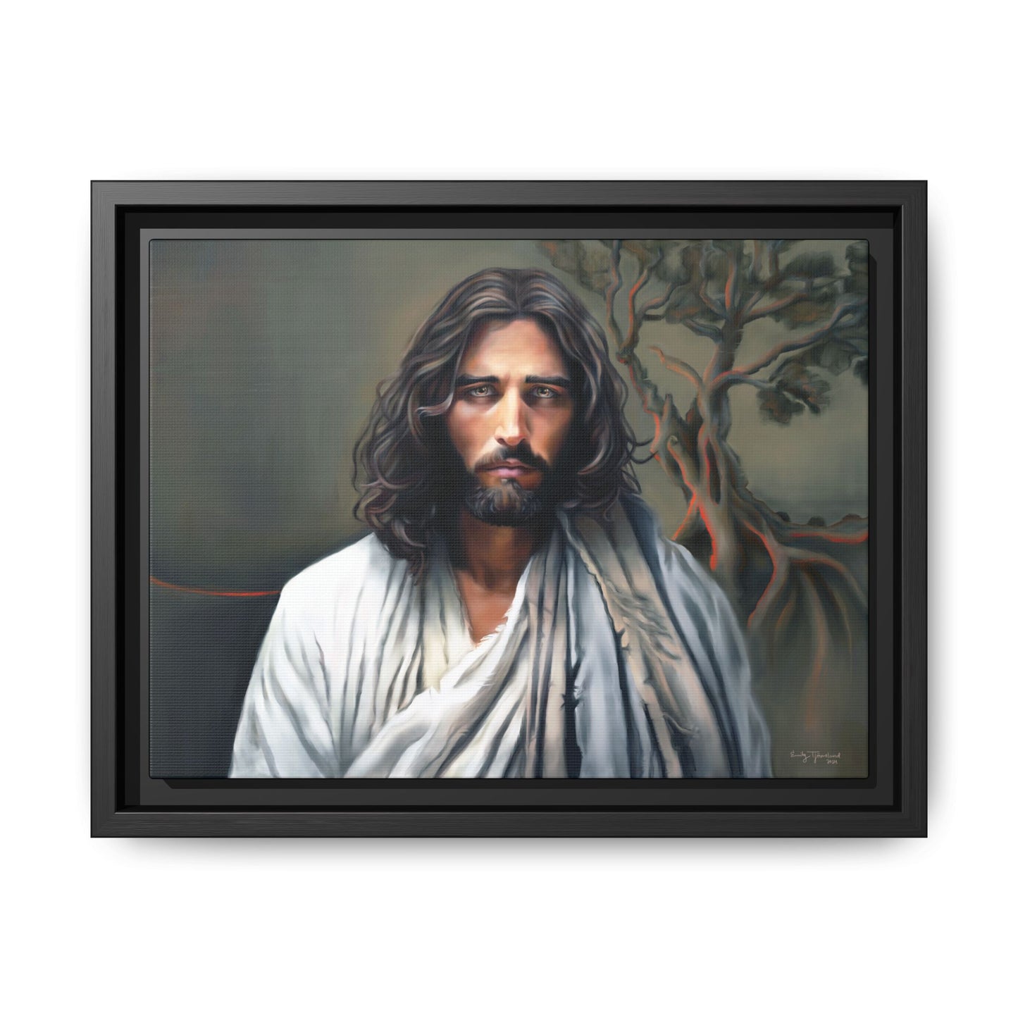 The End of Suffering, Jesus in Gethsemane, Fine Art Canvas Print, Christian Art, Jesus Artwork, Matte Canvas, Stretched, 0.75"