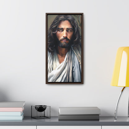 Jesus Christ Portrait, Fine Art Canvas Print, Framed, Jesus Christ Christian Art, Christian Art, Jesus Christ Decor